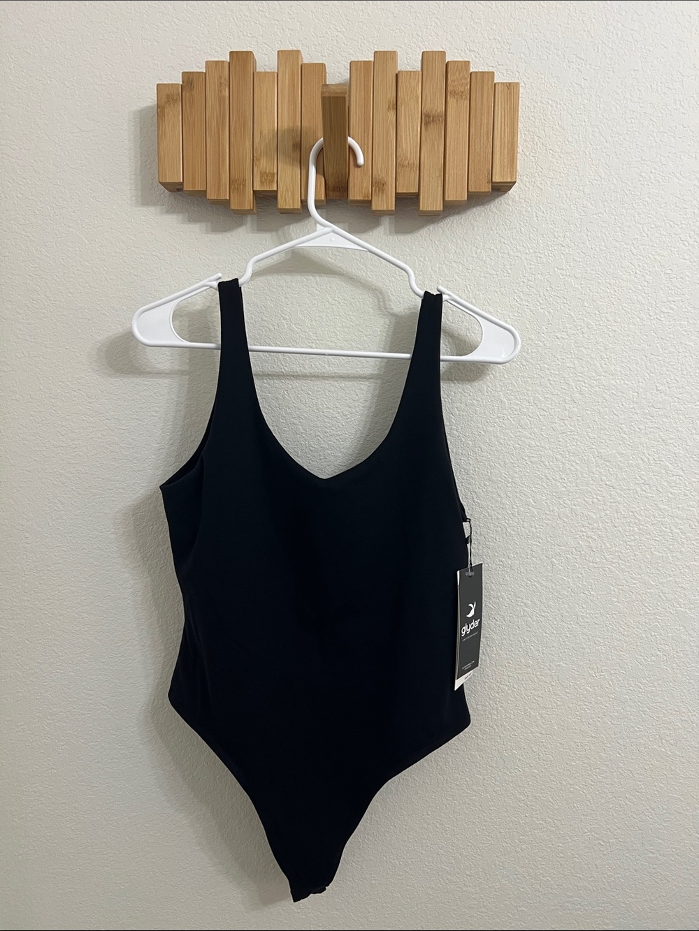 Glyder Black Scoop-Neck Bodysuit